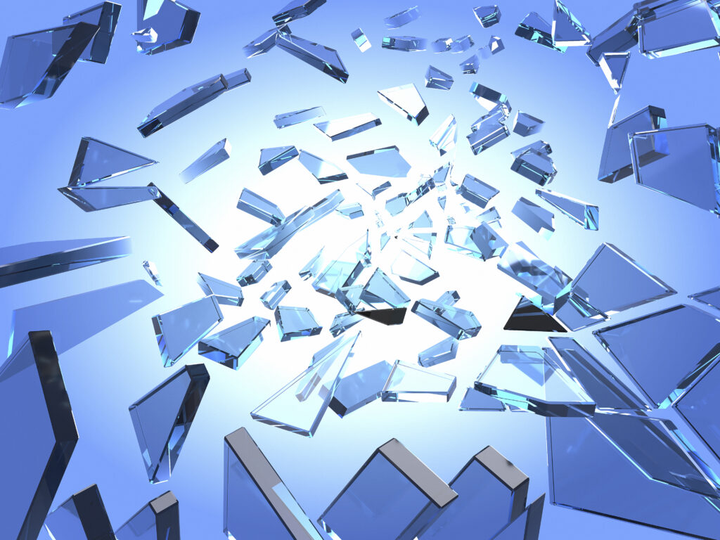 Homepagina 1 3d rendering broken glass texture